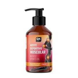 QKnatur - Muskelsportöl (250 ml). Kombination von Ölen natürlichen Ursprungs für die Muskelmassage - Enthält Arnika, Wintergrün und Teufelskralle