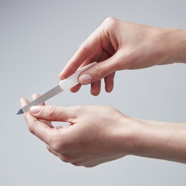 ZWILLING 160mm White Sapphire Coated Polished Tip Nail File for Nail Cleaning, Coarse and Fine-Grained File Surfaces