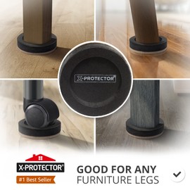 Felt Furniture Sliders for Hardwood Floors X-PROTECTOR 8 PCS 3 ½” - Furniture Slider with Unique Design - Heavy-Duty Furniture Movers for Hard Surfaces - Felt Sliders - Move Your Furniture Easily!