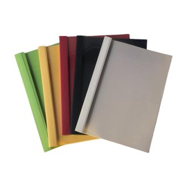 RAYSON Thermal Binding Covers 5 Colors 55 Sheet Capacity 6mm A4 Pack of 5 Colours (Black/White/Red/Light Green/Light Yellow)