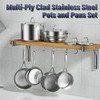 Cooks Standard Multi-Ply Clad 10.5 Inch 4 Quart Stainless Steel