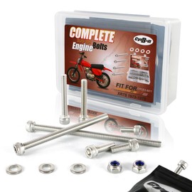 CYCBOLT Motorcycle Bolt Engine Screw Kits Set Fit for XR75 1973-1978, 67 PCS Stainless Steel Accessories Phillips Countersunk Sock Head Bolt Washer Nut Fastener