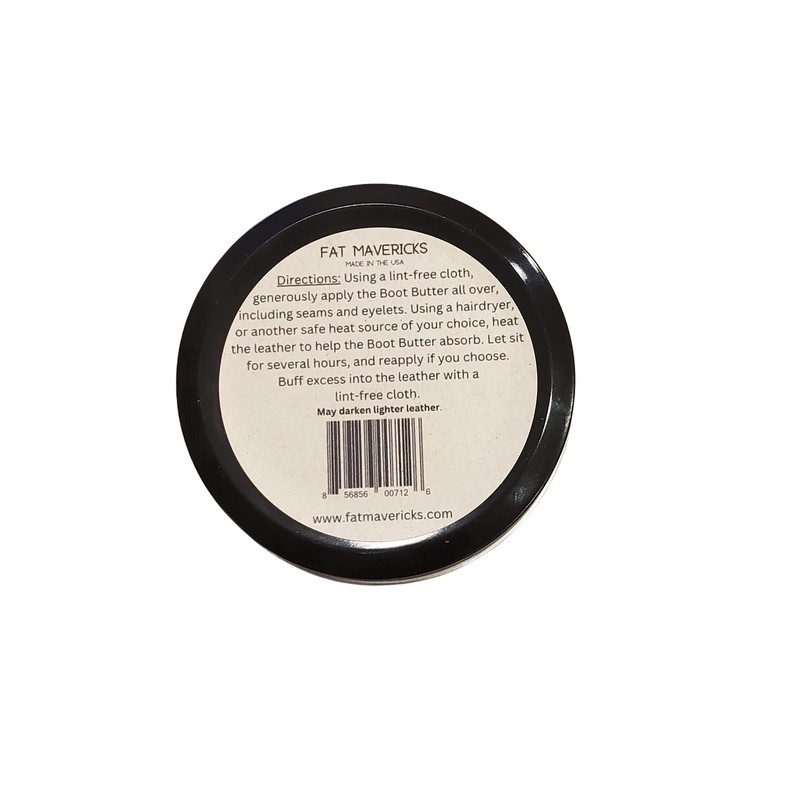 Fat Maverick's Boot Butter, Leather Wax and Conditioner | 3oz