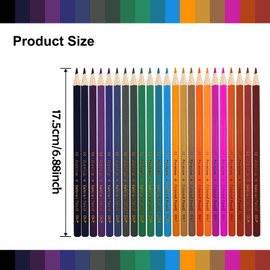 itechpanda 24 Colored Pencil, China Markers Grease Pencils Crayons for Metal Construction Worker Woodworking Welding Marking Tools, Coloring Pencils Set Gift for Adults Beginners