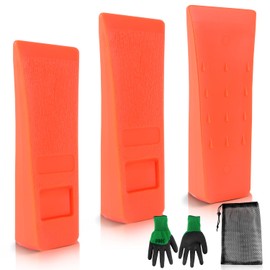 Felling Wedge, Plastic Felling Wedge, Reusable Forestry Wedge, Pack of 3, Splitting Wedge, 6 Inches, Durable and Long Service Life for Controlled Felling of Trees, Treats, Cutting Wedges and Chainsaws