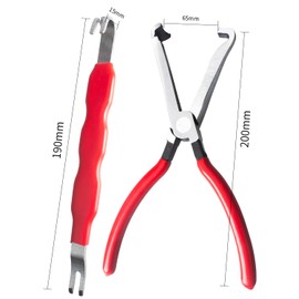 2 PCS Electrical Disconnect Pliers for Cars, Straight Automotive Electrical Connector Pliers and Electrical Connector Separator Tool