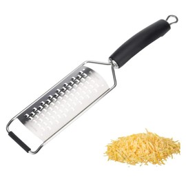 Westmark Käsereibe grob - 100% rostfreier Edelstahl - Reibe für Käse, hartes Obst, Kartoffeln & Gemüse - Küchenreibe mit Klingenschutz für eine sichere Aufbewahrung - 32 x 6,5 x 2,8 cm (silber)