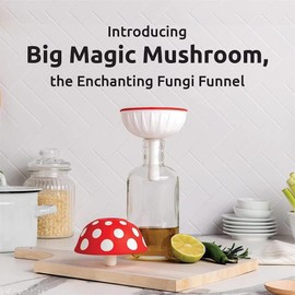 Maommadio Embudo de Hongos, Mini Embudo de Silicona Plegable para el hogar, Embudo de Hongos de Silicona de Boca Ancha, embudos Plegables para Uso en Cocina, Botellas de llenado, sin BPA (2 Piezas)