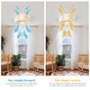 Phrylix 20" Boho Ceiling Fans with Lights, Low Profile Ceiling