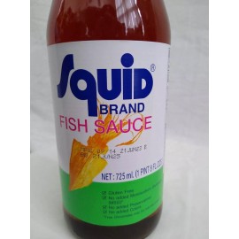 Squid Brand Fish Sauce Gluten Free, No MSG Added 24 oz