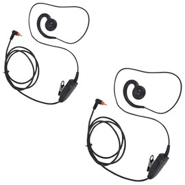 Juego de 2 auriculares giratorios con micrófono PTT para Motorola Wave Radio DLR110 TLK100 TLK110 SL300 SL1600 SL2600 SL3500e SL4000 SL7000e SL7550 SL7550e SL7580 SL7580 8 e SL777 590 SL8550