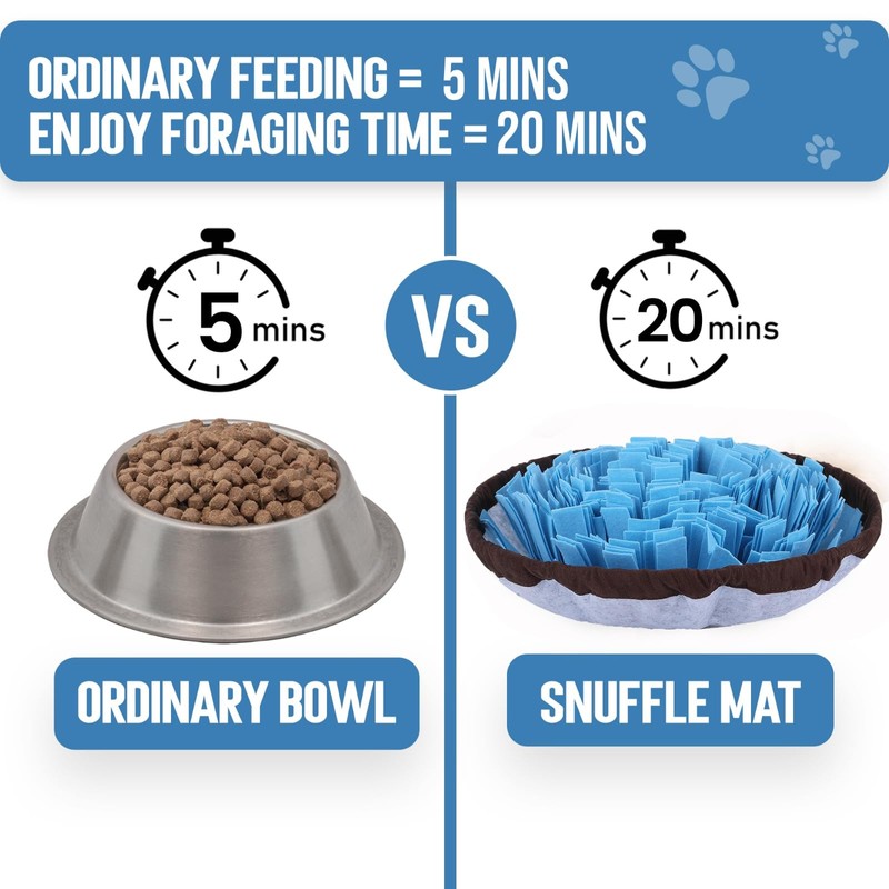 PET ARENA Snuffle Mat for Dogs - Adjustable Interactive Puzzle