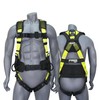 AFP Lime Green Demon Fall Protection Ergonomic Comfort Safety Harness,