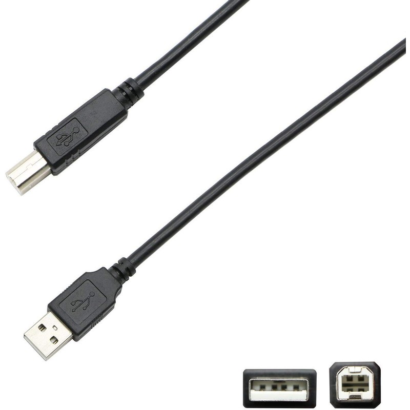 Cuziss 10FT USB PC Computer Cable Cord Connector for Blue