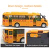 School Bus Model Yellow Die Casting Alloy Openable Door Realistic