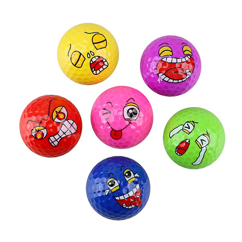 6Pcs Funny Expression Balls Professional Practice Balls Accessories Novelty Gift