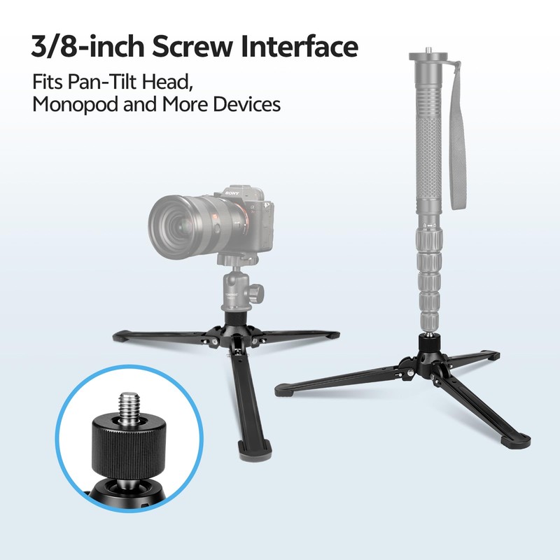 TONYBOO Monopod Tripod Base, Heavy Duty Aluminum Monopod Support Feet