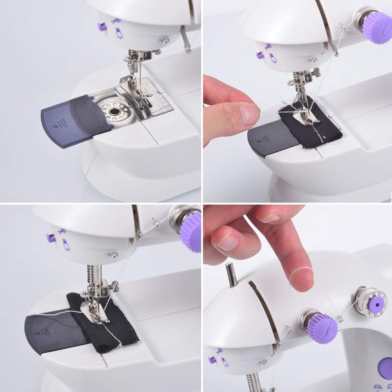WENMILY Portable Sewing Machine, Mini Home Sewing Machine, 2 Thread
