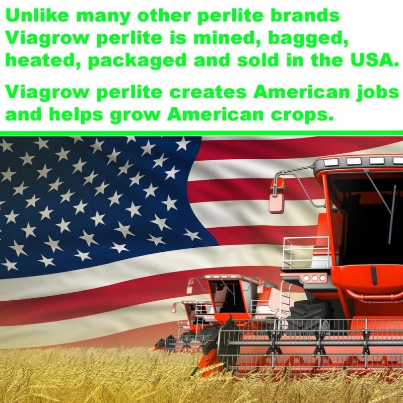 Viagrow 4 Cu. Ft. Perlite , Green for house propagation