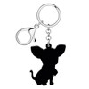 YAYAKO Acrylic Cute Chihuahua Keychain Charms Dog Lover Gifts for