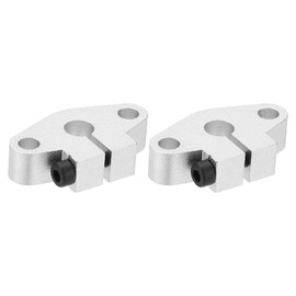 PATIKIL SHF10 Aluminum Linear Motion Rod Rail Clamping Guide Support, 2 Pcs for 10mm Dia Shaft