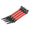 4Pcs RC Driving Front Rear Drive Shaft Drive Axle Steel