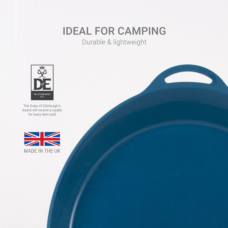 Lifeventure Ellipse Reusable Plate For Camping, Travel & Outdoor -