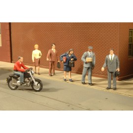 Bachmann 33151 O-Scale City People Plastic Figures (6)