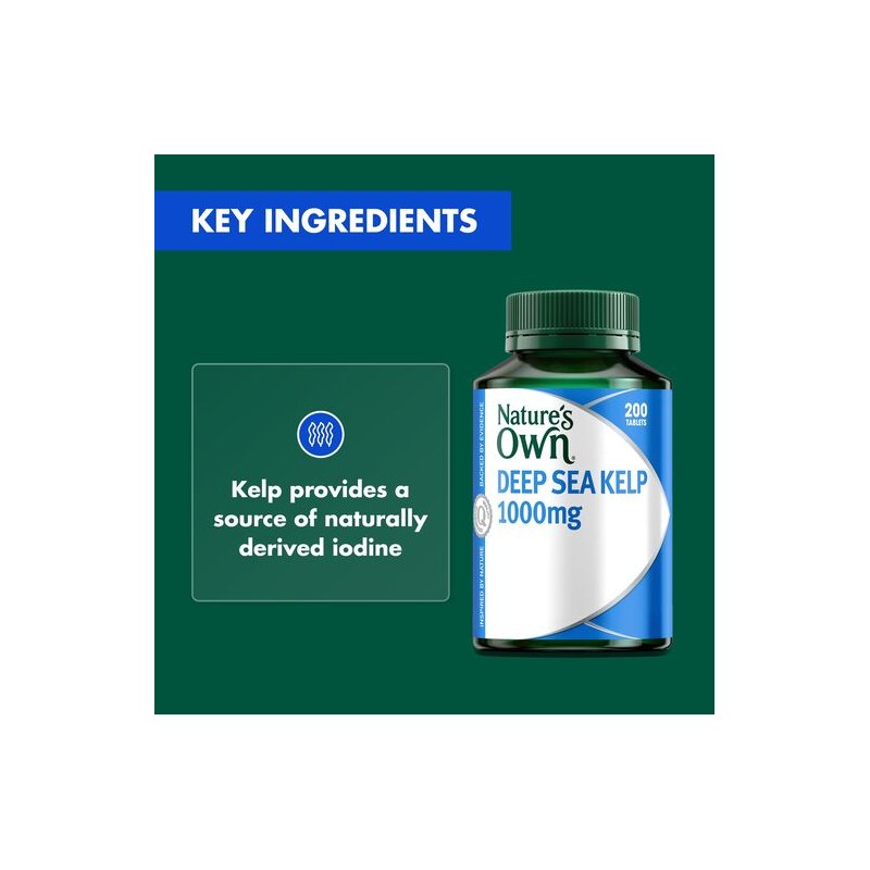 Nature's Own Kelp 1000Mg 200 Tablets