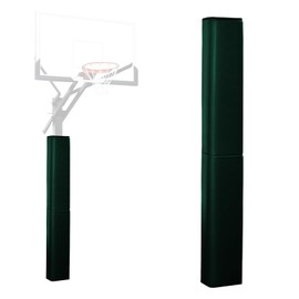 VANCL 72" Inch Basketball Pole Pads Heavy Duty 6 Feet Pole Padding Square Outdoor Pole Padding Safety Garage Pole Padding 6' Tall-Dark Green…