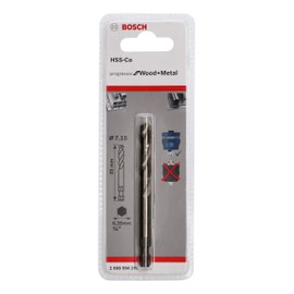 Bosch Professional 1x Pilot Drill Bit Plus HSS-Co (Socket 7/16" Hexagonal Shank, 7.15 x 85 mm, Accessory Hole Saw)