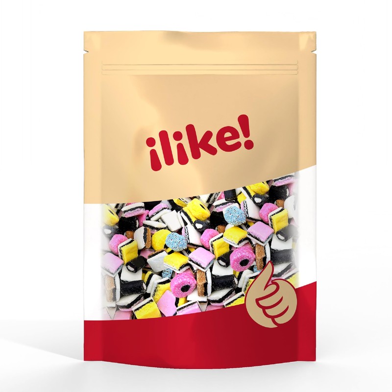 English Licorice Allsorts Candy | 2 Pound Bag | Soft