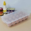 Bringer 2-Pack Plastic Egg Holders, Clear Refrigerator Egg Boxes for