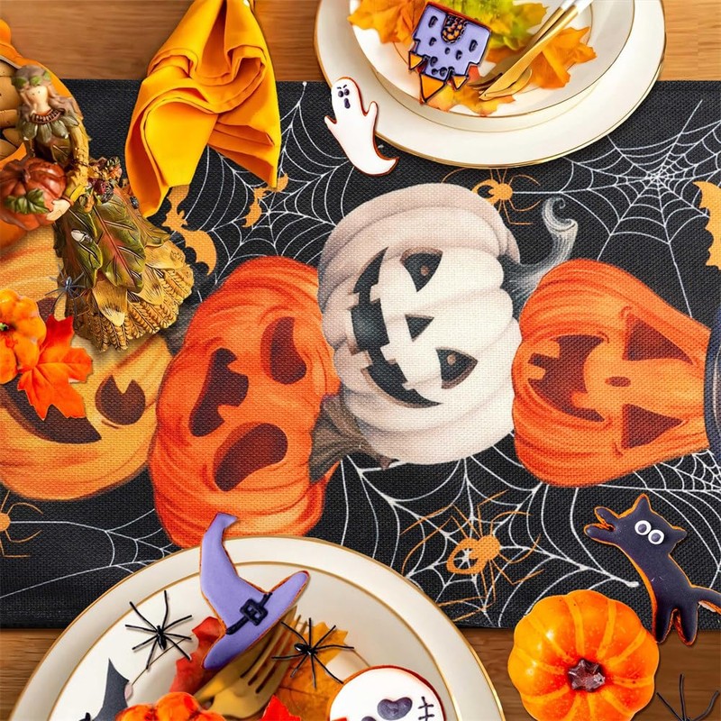 Fall Placemats Set of 4 13x20in Thanksgiving Leaf Place mats