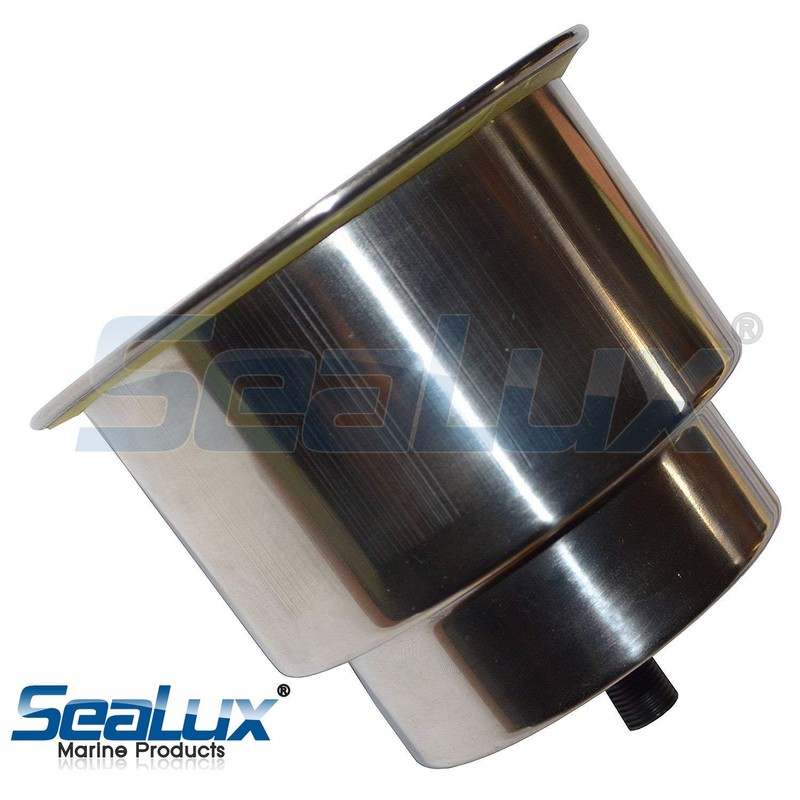 SeaLux Stainless Steel Illuminated LED Drink Holder Blue or Red