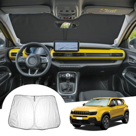 GAFAT Compatible with Jeep Avenger 2023 2024 Sun Protection Front Windscreen Indoor, Avenger Hybrid EV 2024 Windscreen Parasol Sun Visor, Cooling, UV Protection