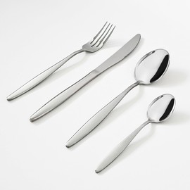 Tanjeh 24-Piece Silverware Set, Stainless Steel Cutlery Set for 6, Utensil Set for Home and Restaurant, Mirror Finish Stylish Flatware, Dishwasher Safe, Best Gift for Family and Friends.