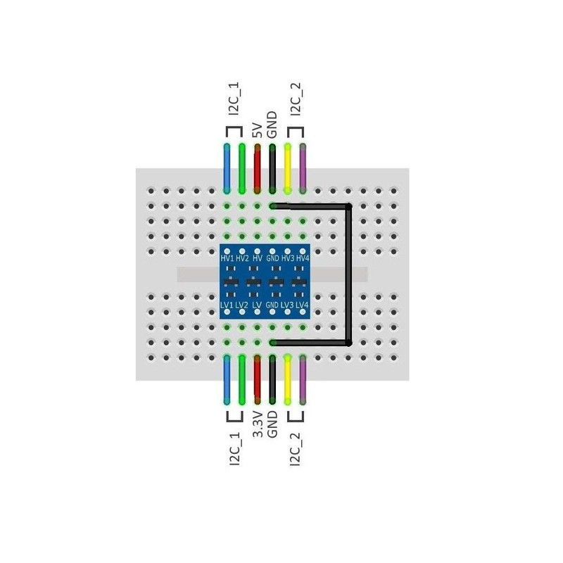 Hailege 10pcs IIC I2C Logic Level Converter Bi-Directional Module 5V