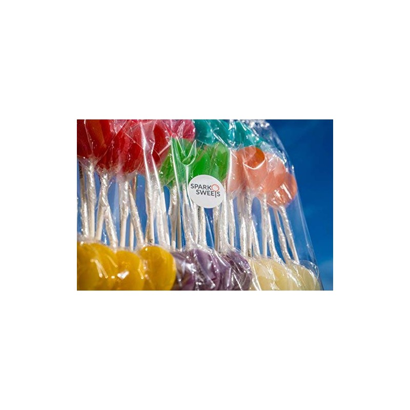 Blue Raspberry Lollipops Aqua Flavor Lolliops (36Piece) Handcrafted In Usa