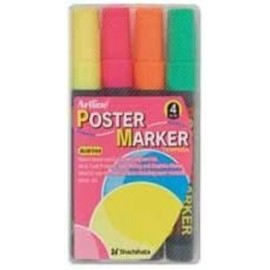 Xstamper Poster Marker, Bullet Tip, 4/Pack, Assorted (‎47311)