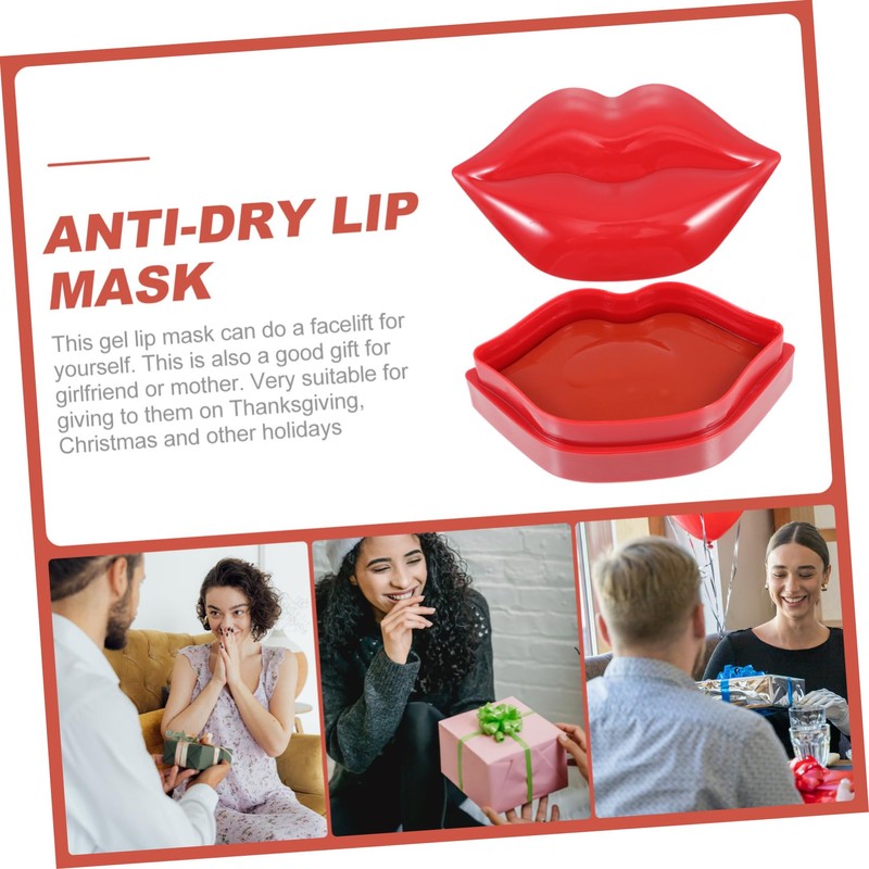 VICASKY 20pcs Moisturizing Lip Masks for Dry Lips Hydrating Sleep