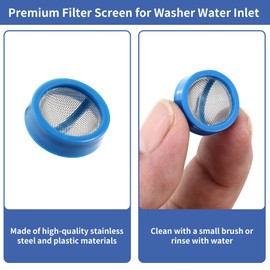 20-Pack Universal Washing Machine Water Inlet Valve Filter Screens, Stainless Steel Mesh Washer Hose Filters Replacement Repair Kit for Automatic Washing Machine Parts
