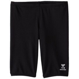 TYR Boys' Durafast ONE Jammer Swimsuit, Black, 26