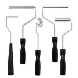YOUEON 5 Pcs Fiberglass Roller Tools Kit, Fiberglass Laminating Rollers with Aluminum Head, Resin Laminating Roller Set for Mold, Composite Projects, Tub, Boat Repair