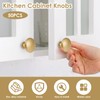 50 Pack Gold Round Cabinet Knobs Drawer Knob Bulk Set/