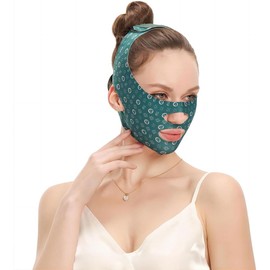 V Line Face Lift Strap – Reusable V-Shaped Slimming Face and Chin Lifting Belt, Anti-Wrinkle Double Chin Reducer Mask, Facial Sculpting Sleep Band for Jawline & Firming Skin for Women & Men