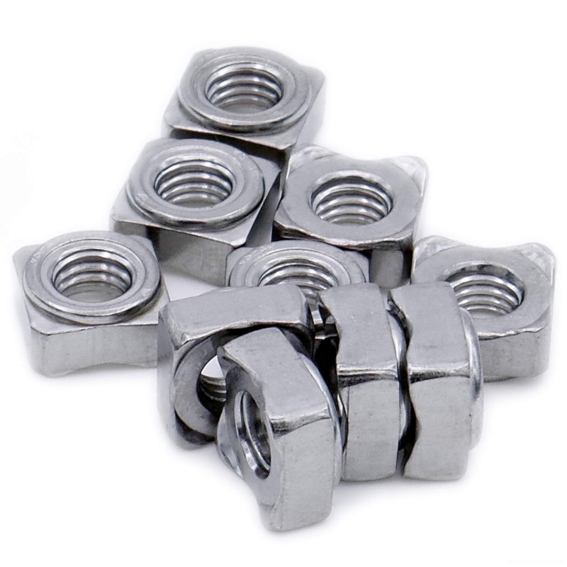 M5 (5mm) Weld Nut (Square) - Stainless Steel (A2) (Pack