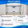 Comfort Zone 9" 3-Speed Reversible Twin Window Fan with Remote