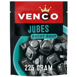 Venco Jubes 225 g I Soft Salty Licorice from the Netherlands I Dutch Salt Liquorice I Zoute Drop from Holland