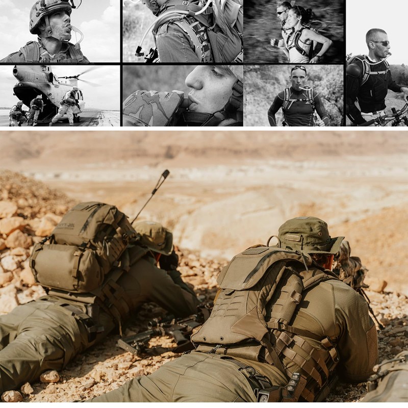 PETAC GEAR 1.5L / 3LTactical Hydration Pack，Molle Carrier Pouch for